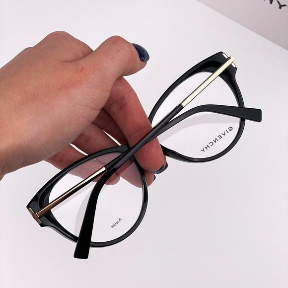 🔥 Givenchy GV0147 807 Eyeglasses  Black Cat Eye Women - Picture 2 of 10